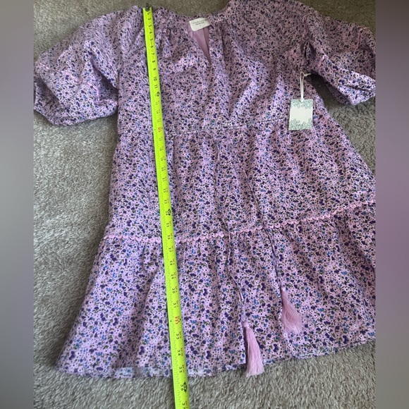 SOLD —-Tuckernuck HYACINTH HOUSE  NWT Purple Floral Matilda Dress med - Picture 9 of 14